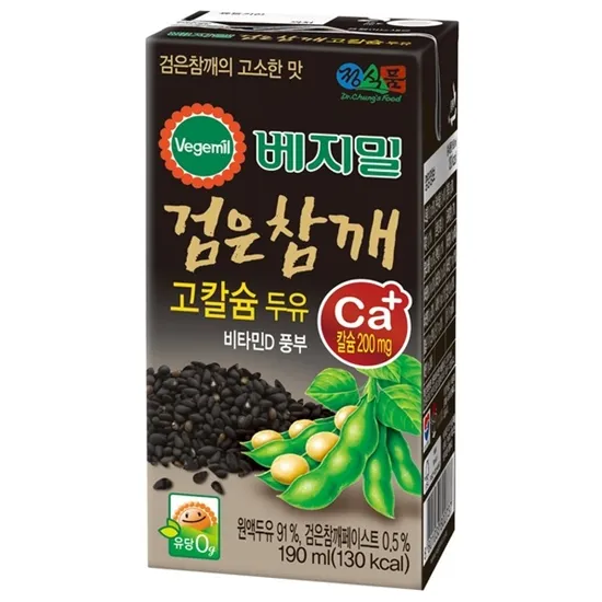 JEONG Soybean Milk – Black Sesame 190ML