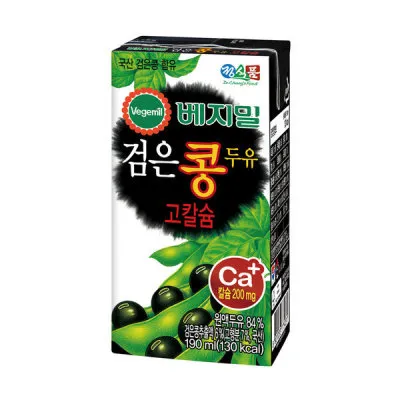 [GR-BEV-0012] JEONG Soybean Milk – Black Bean Calcium 190ML