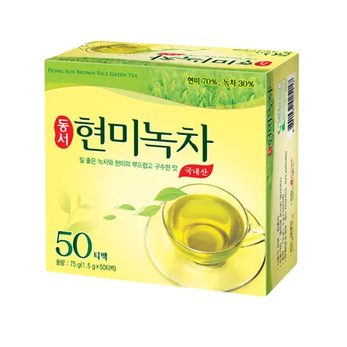 [GR-BEV-0019] DONGSUH Brown Rice Green Tea – Hyunmi Nokcha (1.5G*50T)