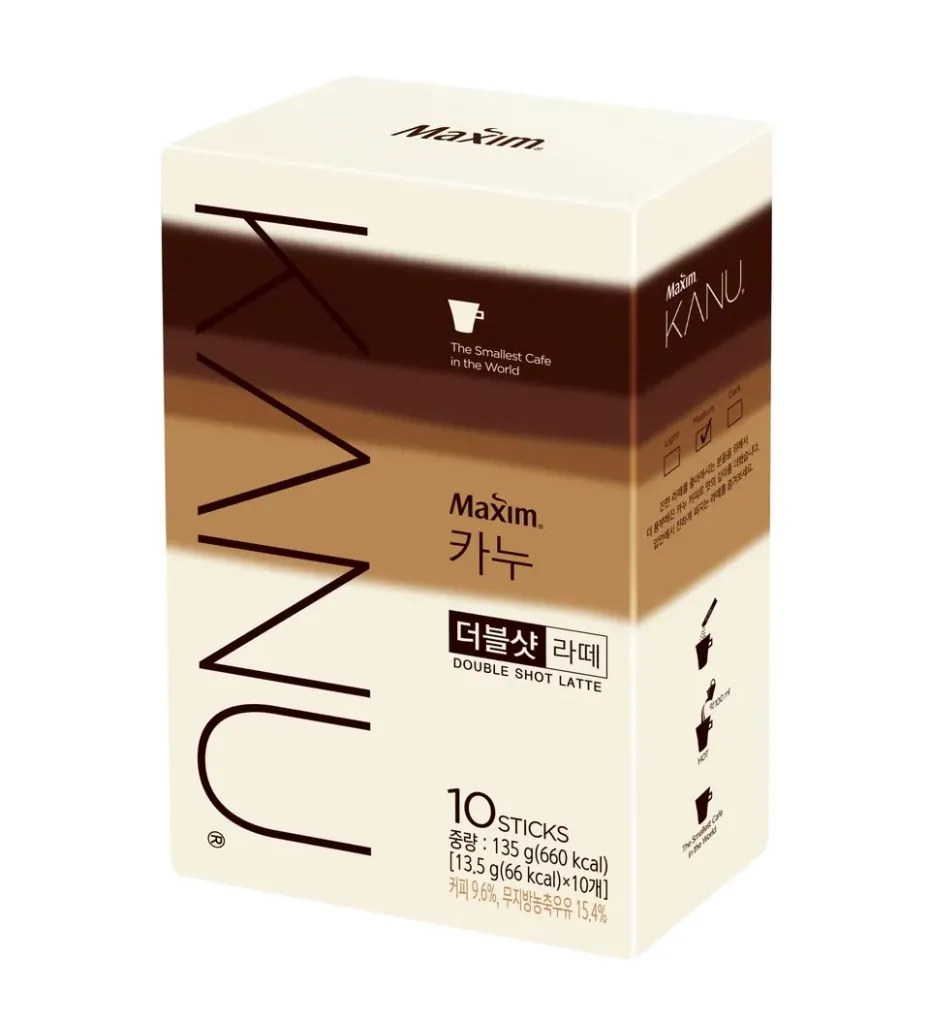 [GR-BEV-0027] DONGSUH Instant Coffee – Kanu Latte Double Shot (13.5G*10T)*10EA/CT