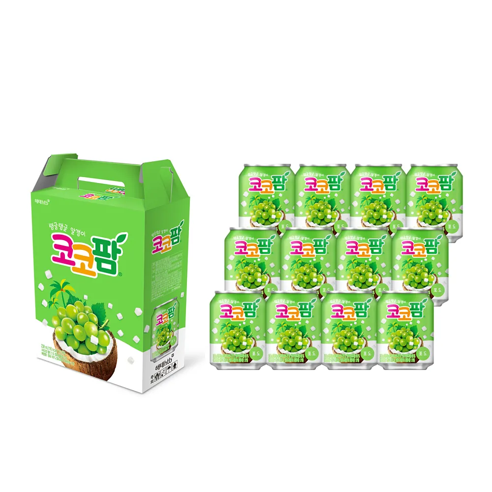 HAITAI HTB Soft Grape Drink – Coco palm Grape 238ML*12 