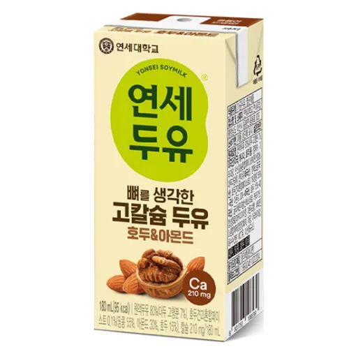 [GR-BEV-0102] 연세 두유 뼈를 생각한 고칼슘 호두&아몬드 190ML