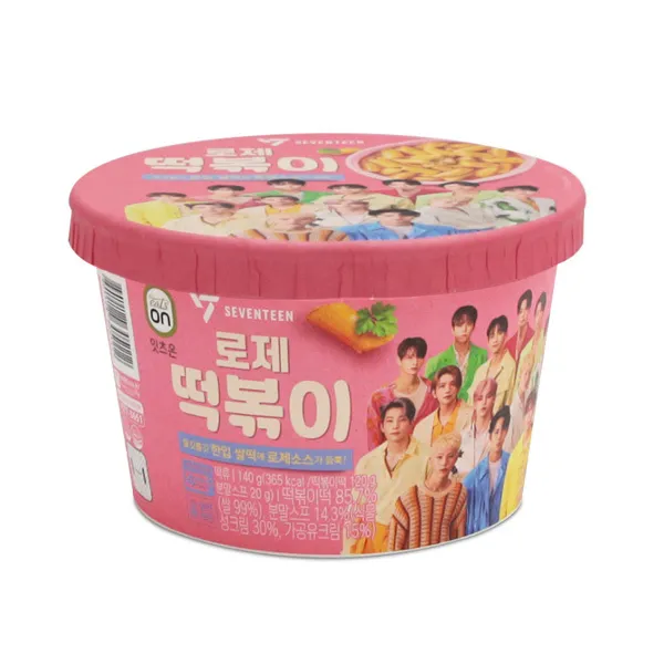 [GR-RAMEN-0007] hy-세븐틴 컵떡볶이(치즈로제) 140G