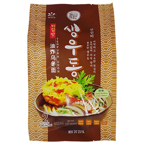 신선미 생우동 (튀김맛/2인분) 2*243.3G