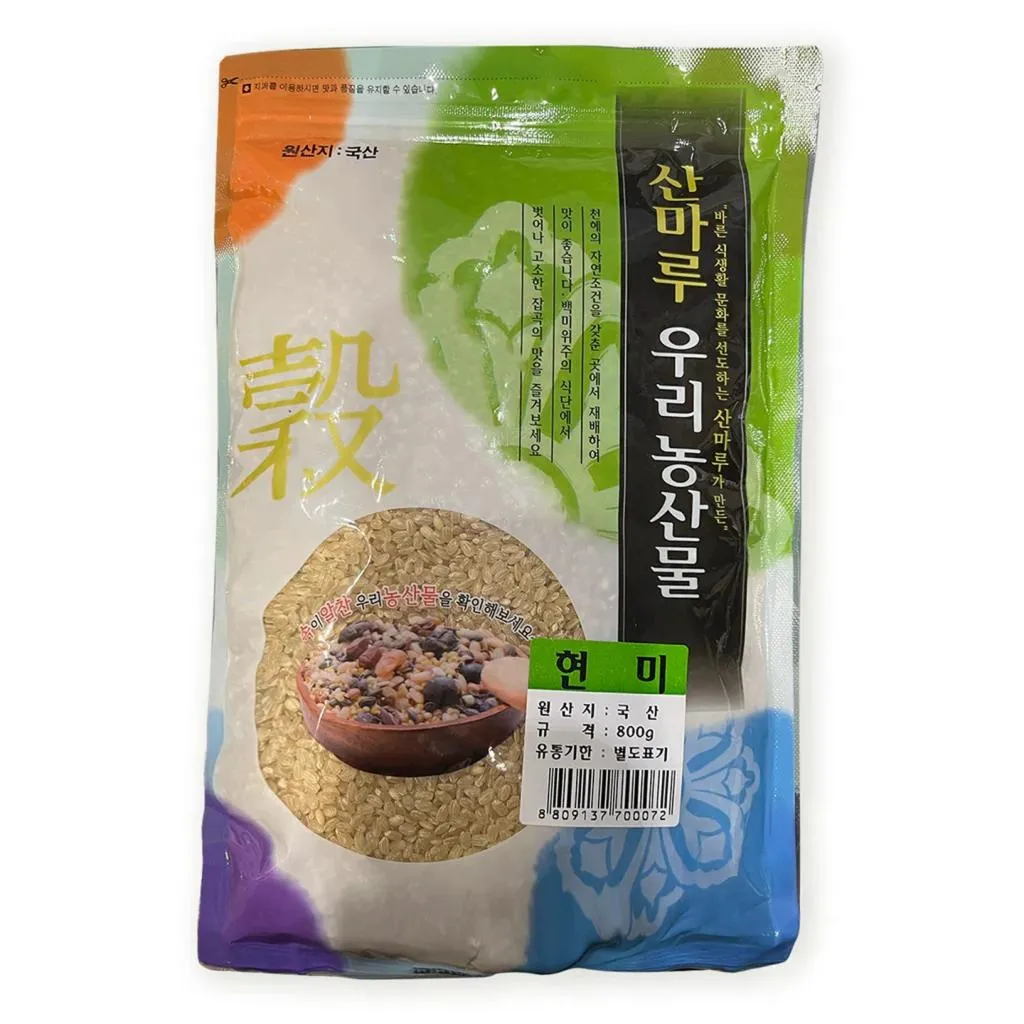 [GR-RICE-0027] WOORI Brown Rice 800G
