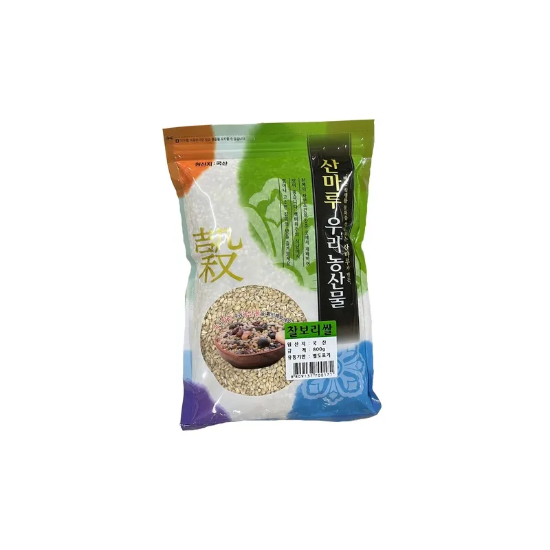 [GR-RICE-0030] WOORI Glutinous Barley Rice 800G