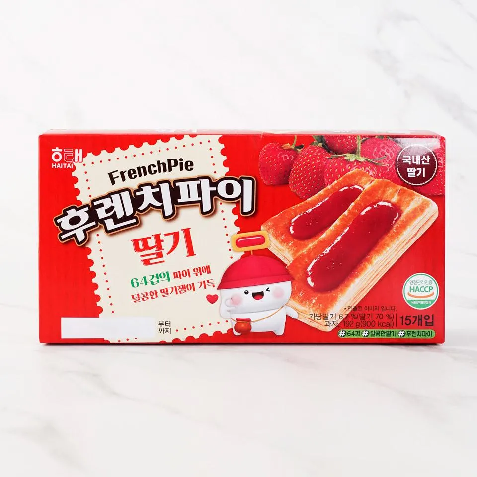 HAITAI Sweet Pie – French Pie Strawberry (192G*12EA)