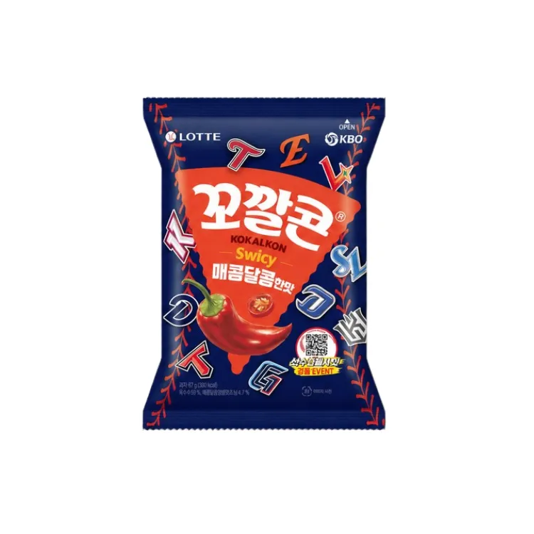 롯데 꼬깔콘(매콤달콤한맛) 67G