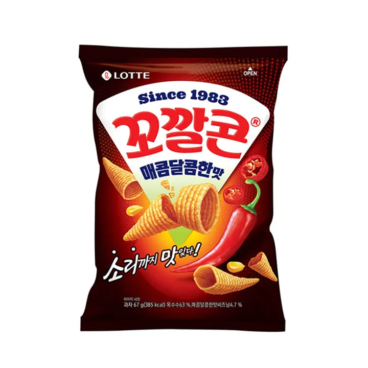 [GR-SNACK-0050] LOTTE Snack – Kkokkalcorn Mecom 67G