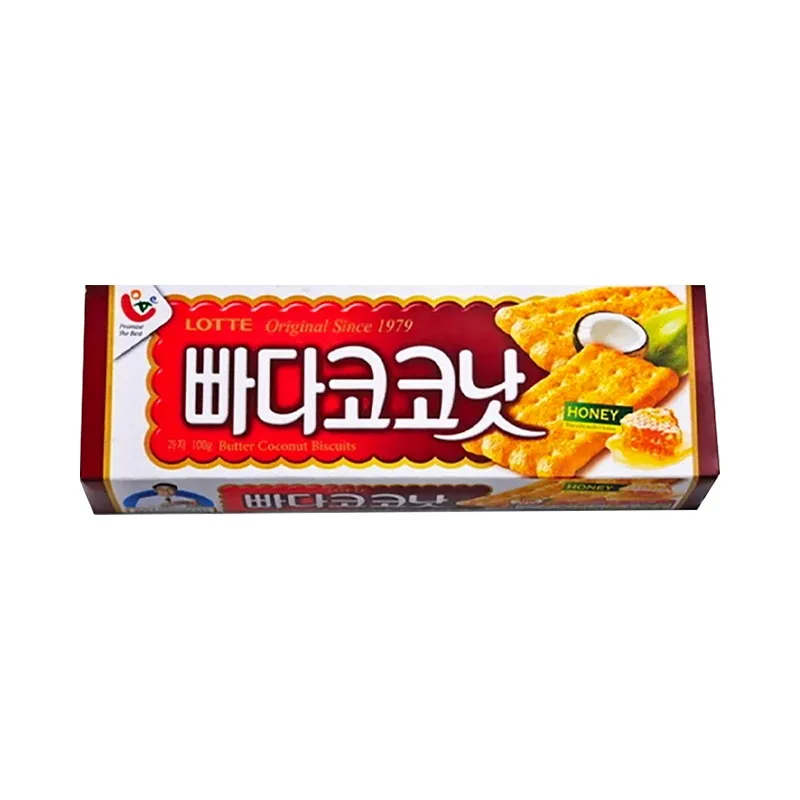 [GR-SNACK-0060] LOTTE Sweet Biscuits – Butter Coconut 100G