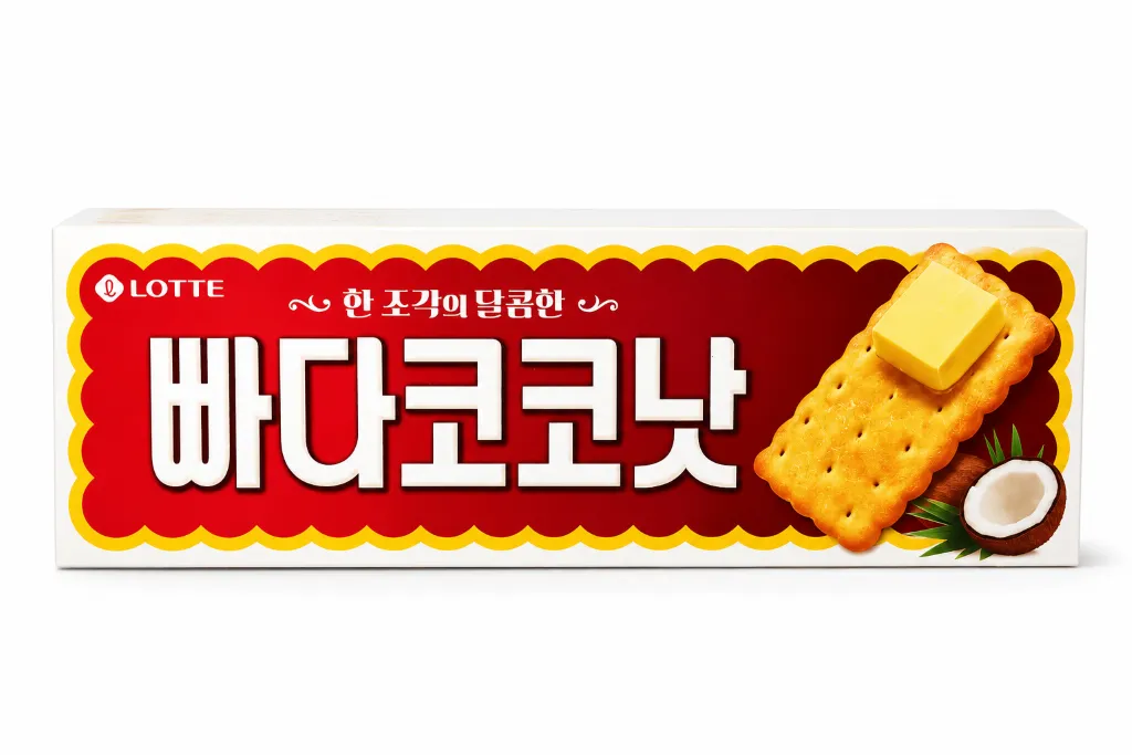 LOTTE Sweet Biscuits – Butter Coconut 100G