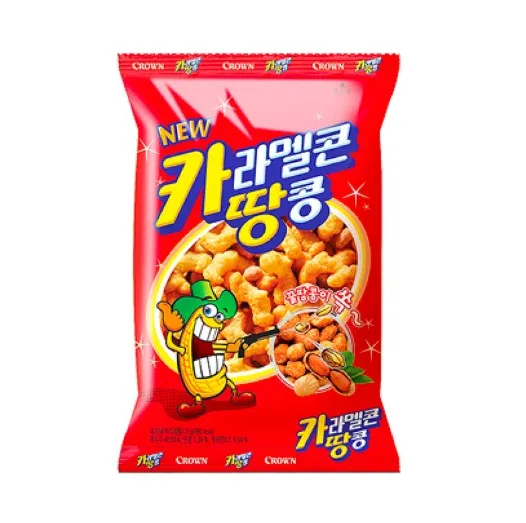 [GR-SNACK-0082] CROWN Snack – Caramel Ttangkong 72G