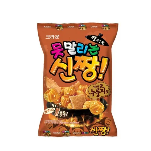 [GR-SNACK-0087] 크라운 못말리는 신짱 가마솥누룽지맛 120G