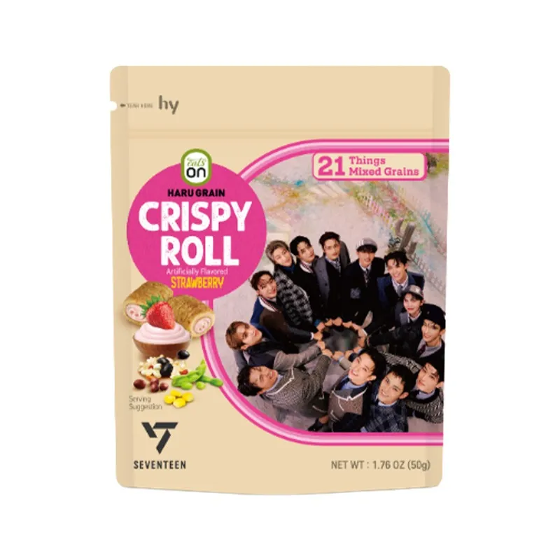 [GR-SNACK-0103] HY Crispiroll Snack – Strawberry 50G
