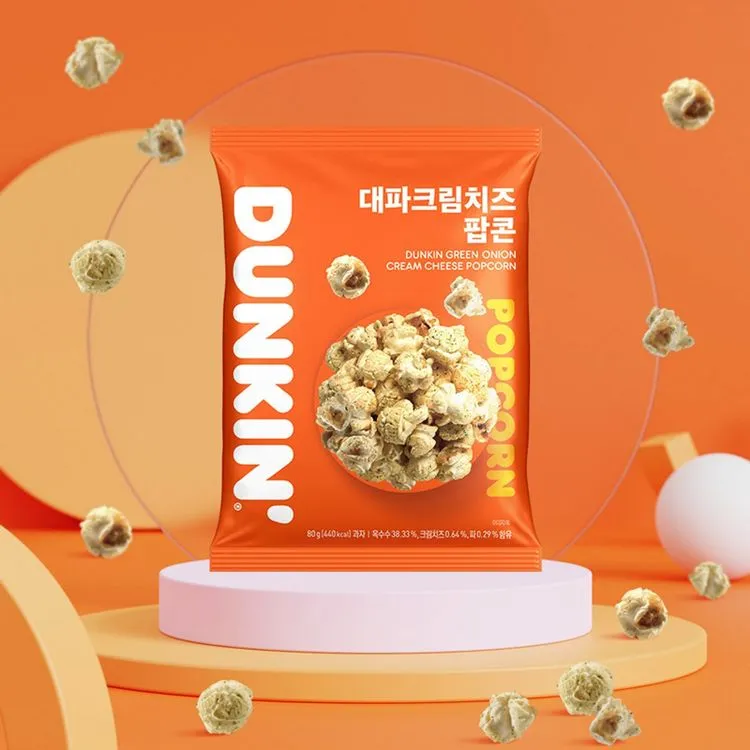 [GR-SNACK-0138] DUNKIN Popcorn – Green Onion Cream Cheese 80G