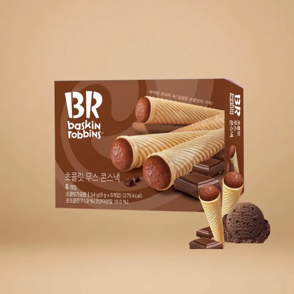 [GR-SNACK-0140] BASKIN Chocolate Mousse Corn Snack 54G