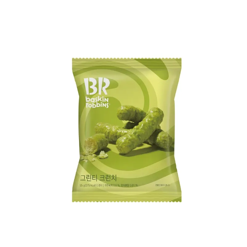 [GR-SNACK-0143] BASKIN Crunch – Green Tea 55G