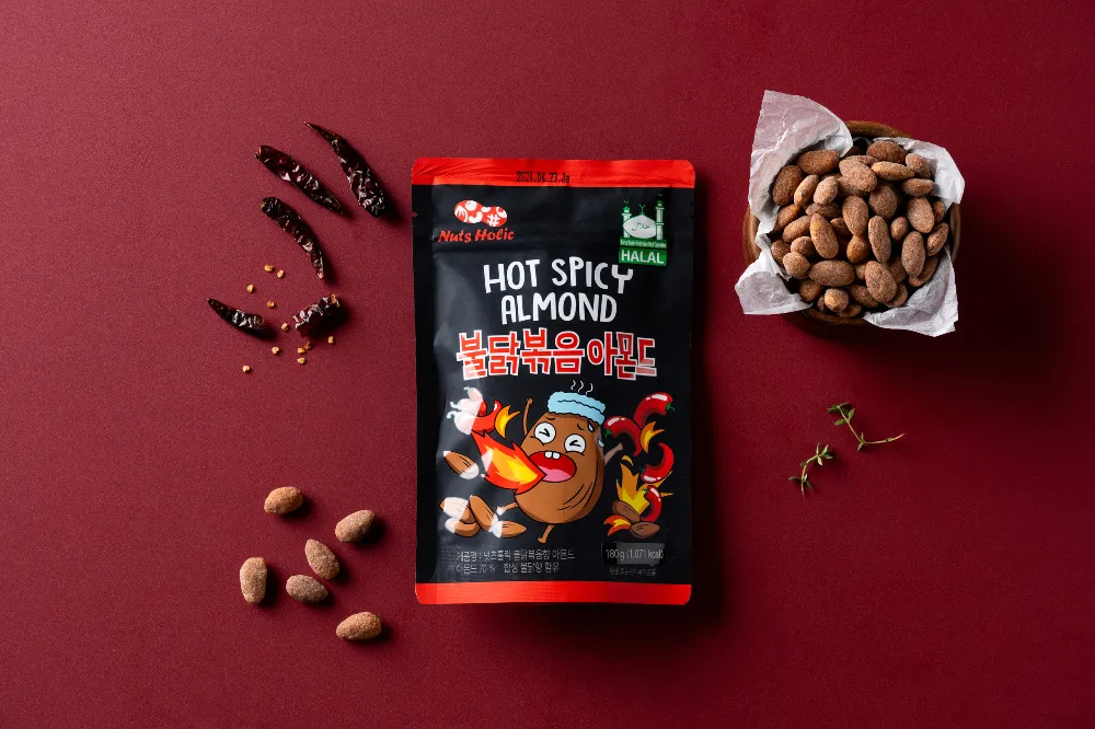 [GR-SNACK-0146] NUTSHOLIC Almond – Spicy Flavor 180G