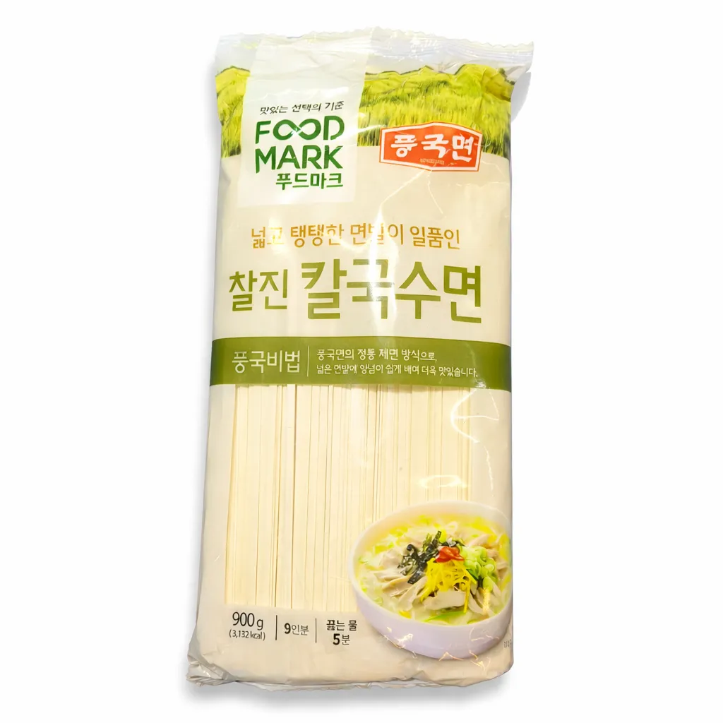 [GR-RICE-0060] FoodMark PoongKukMyeon Wheat Noodle (Wild Round) 900g