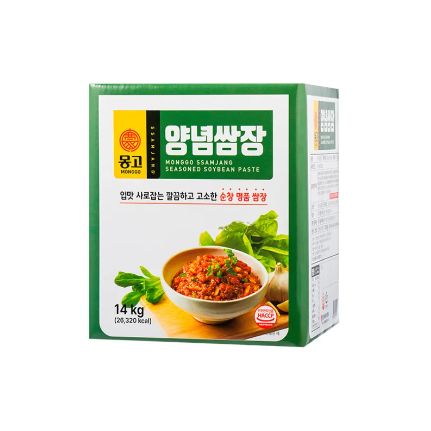 Monggo Ssamjang, Korean Seasoned Soybean Paste(KMF Halal Product) 14kg