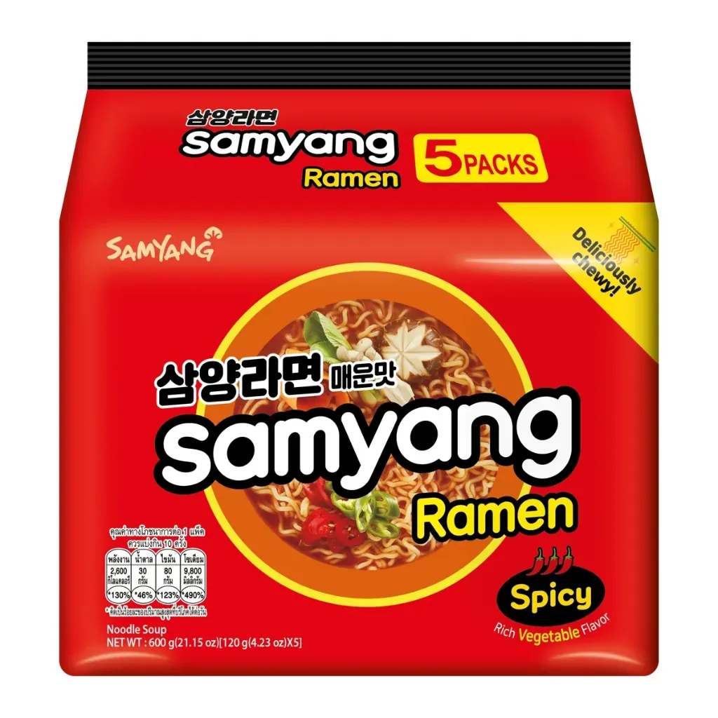 삼양라면 매운맛 120g*5