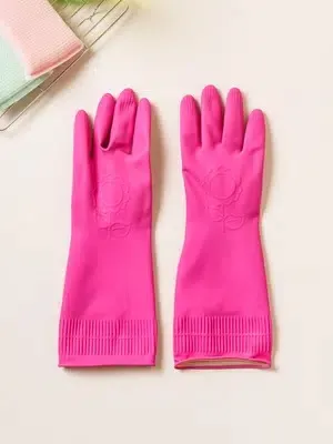 [GM-CLEAN-0006] Rubber Gloves With Hook Size M