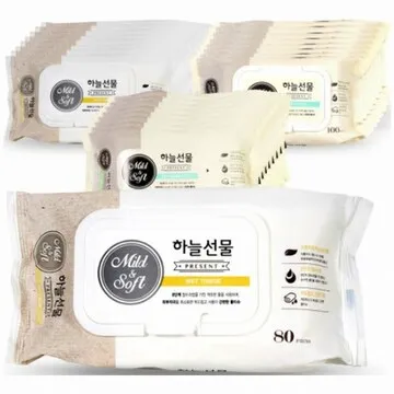 [GM-CLEAN-0008] 하늘선물 물티슈 80매 캡형