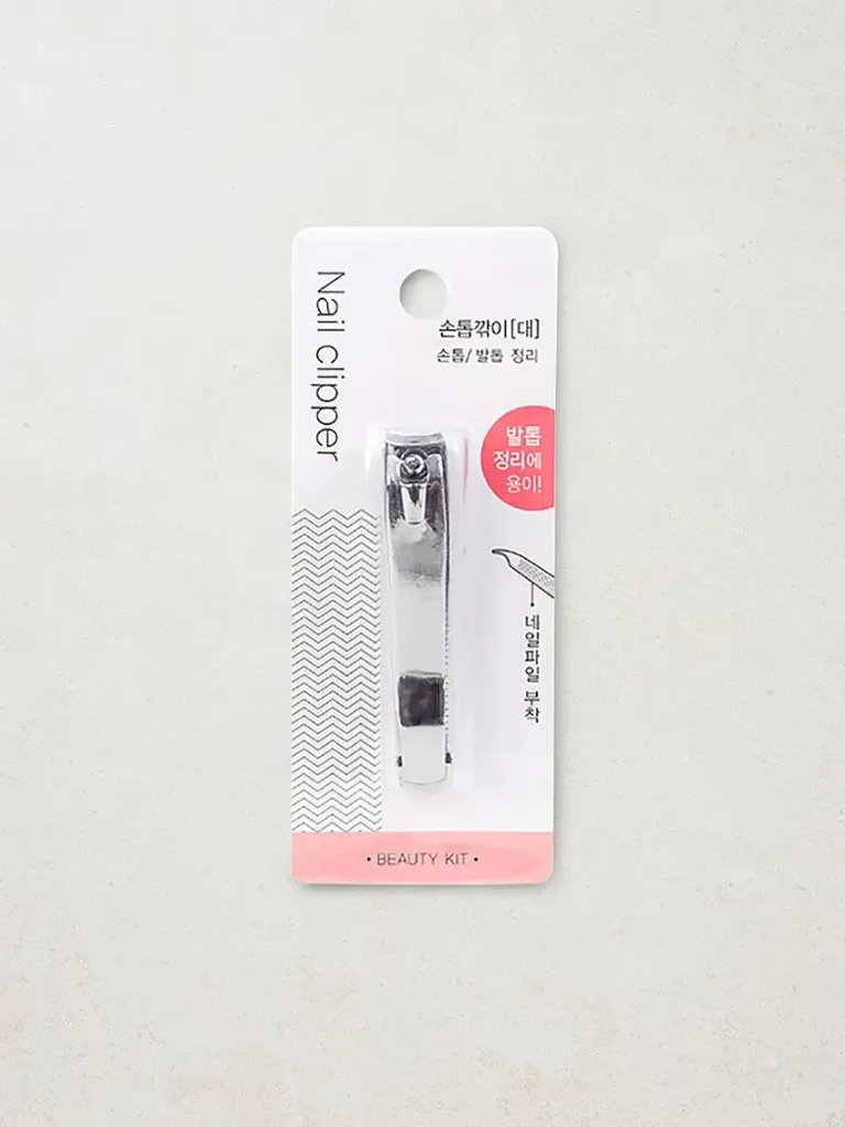 Silver Nail Clipper With File