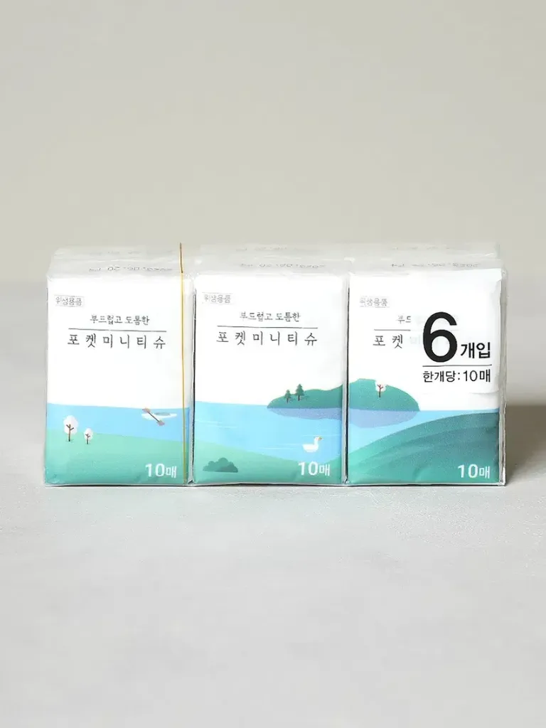 [GM-CLEAN-0014] Pocket Tissue 10 Sheets x6 Packs