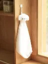 3D Animal Face Kitchen Towel White 39x21cm