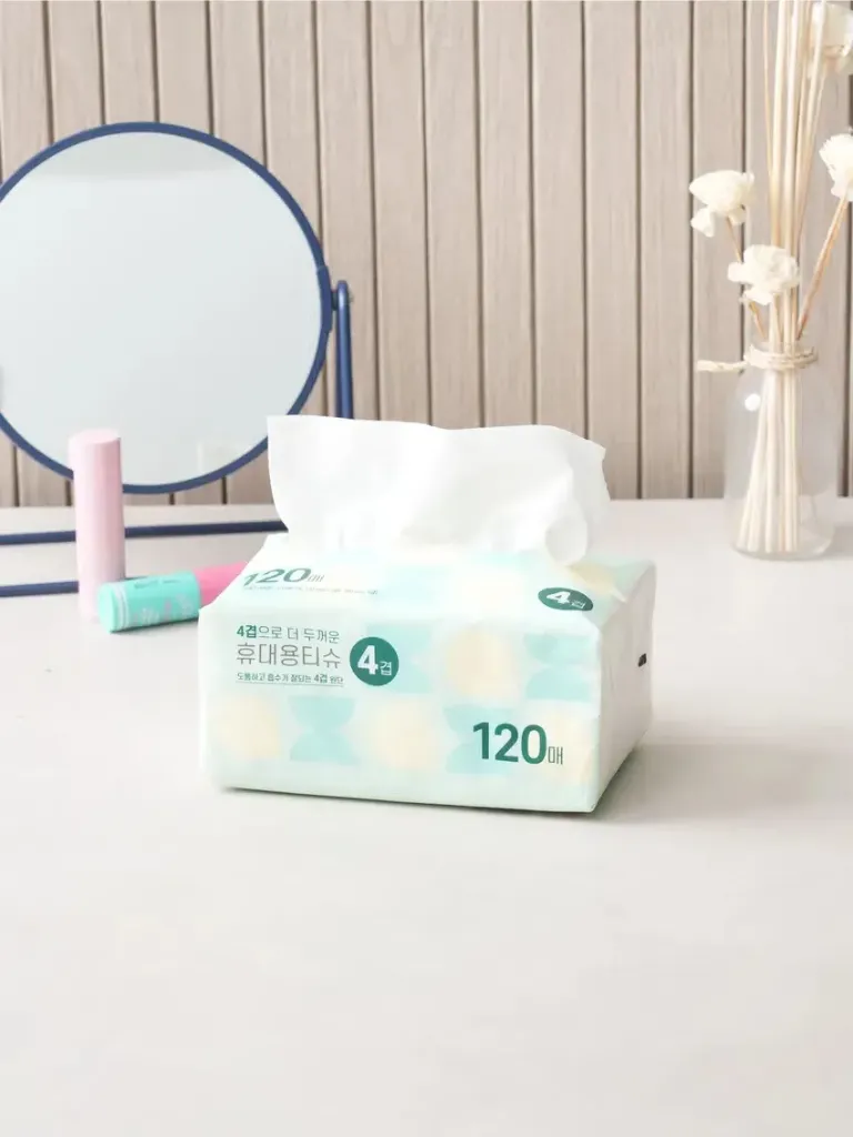 [GM-CLEAN-0031] 두꺼운 휴대용 티슈 4겹 120매