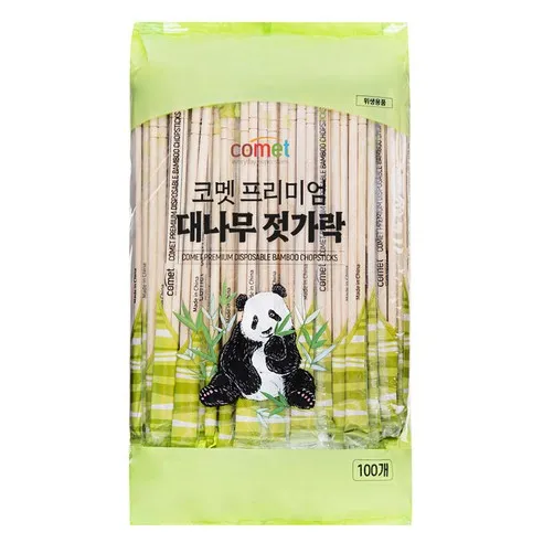 [GM-DISH-0009] 코멧 프리미엄 대나무 젓가락, 1개, 100개