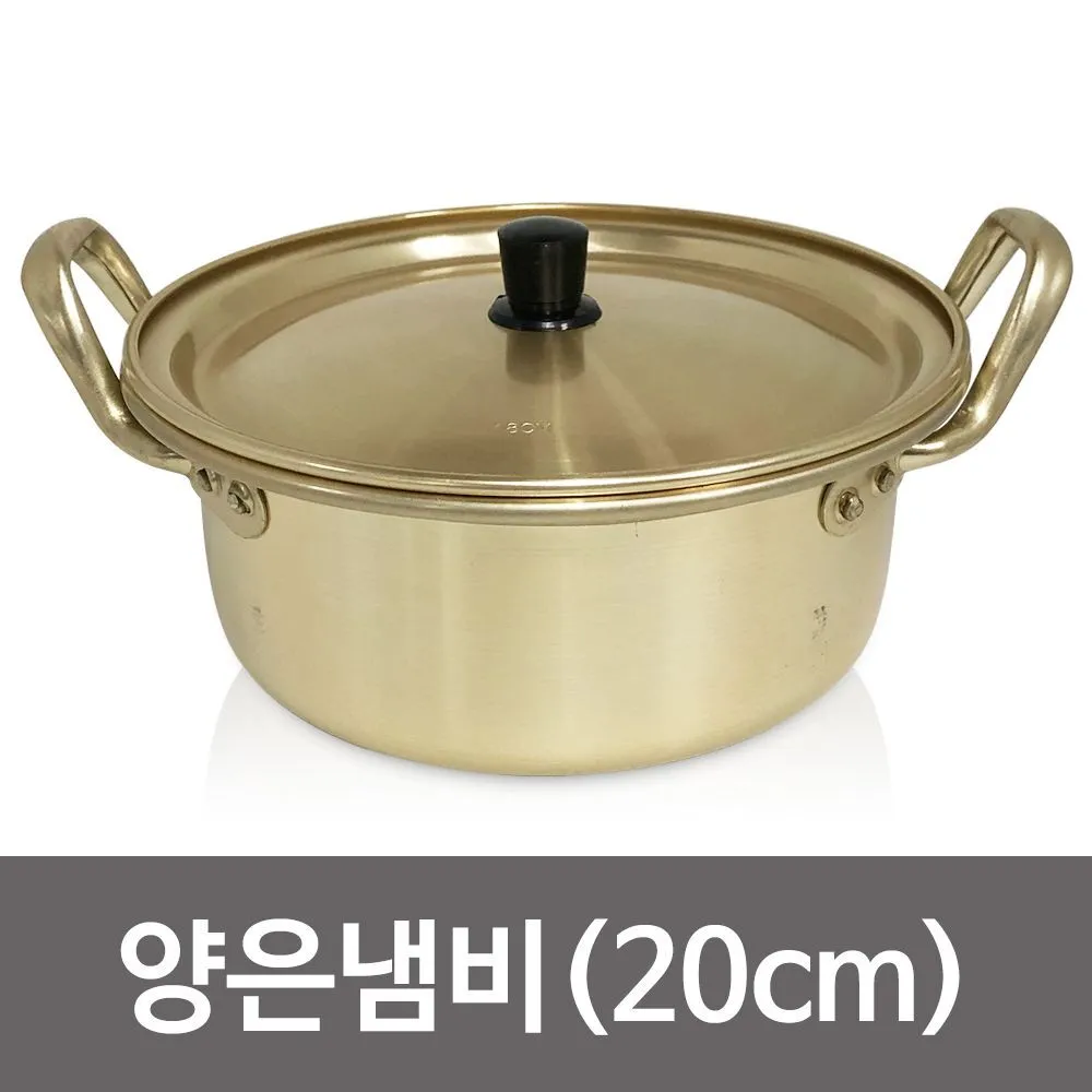 [GM-KITCH-0003] Nickel Silver Pot Double Handle 20cm