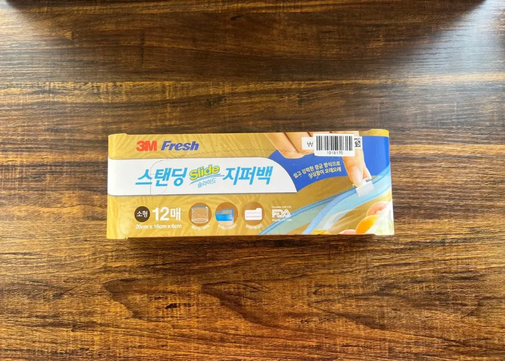[GM-PLAST-0002] 3M 후레쉬 스탠딩 슬라이드 지퍼백 (소) 12매입