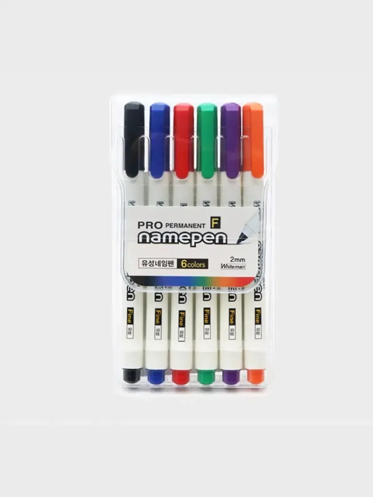 Oil-Based Name Pen 6 Colors