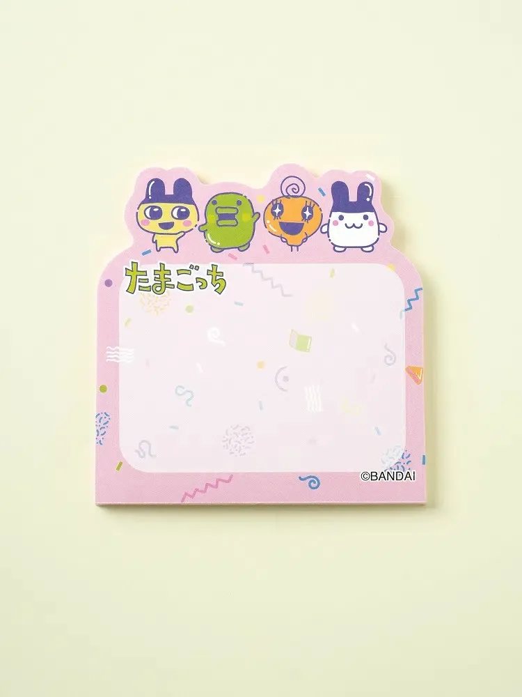 Tamagotchi Die-Cut Mochi Memo Pad Pink 45 Sheets