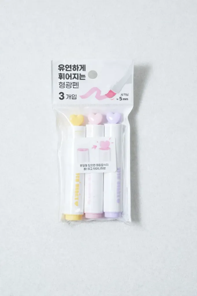 [GM-STAT-0038] Teddy Bear Highlighter 3pcs