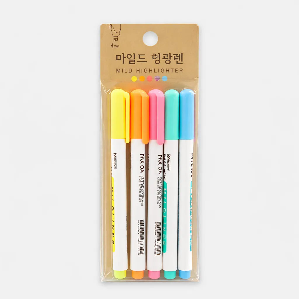 [GM-STAT-0049] Mild Highlighter 5pcs