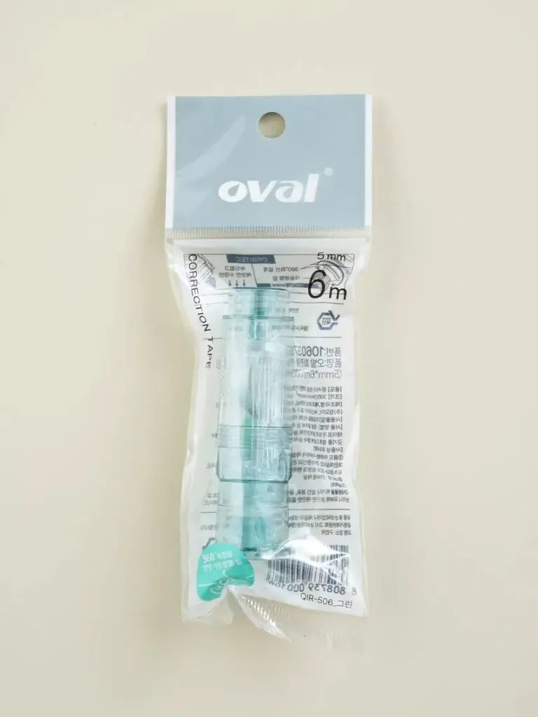 Oval Correction Tape 5mm x6m Green