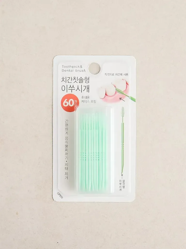 [HB-PERS-0010] 치간 칫솔형 이쑤시개 60P