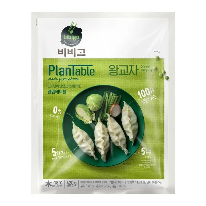 비비고 플랜테이블 버섯 왕교자 420g