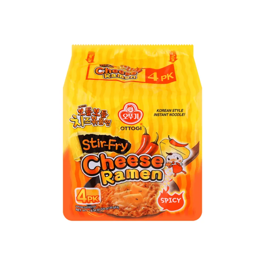 OTTOGI Ramen Stir Fry Spicy Cheese 130G*4