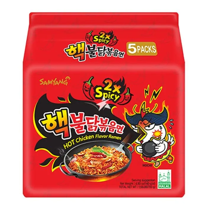 [GR-RAMEN-0079] 삼양 불닭라면 2배 특대 140g*5