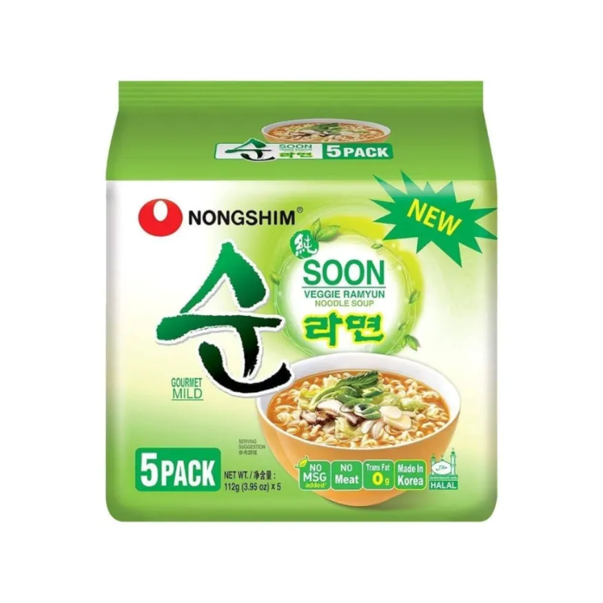 [GR-RAMEN-0094] NONGSHIM Soon Veggie Noodle 112G*5