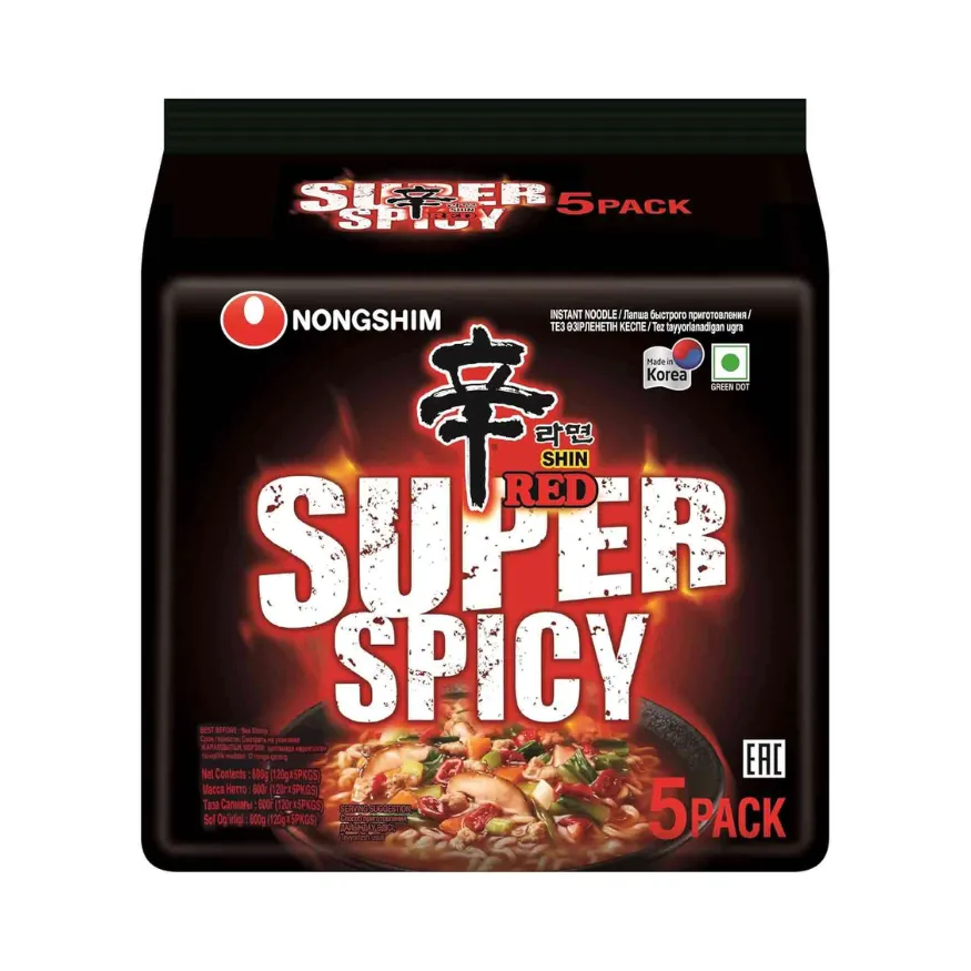 NONGSHIM Shin Red Super Spicy Bundle 120G*5