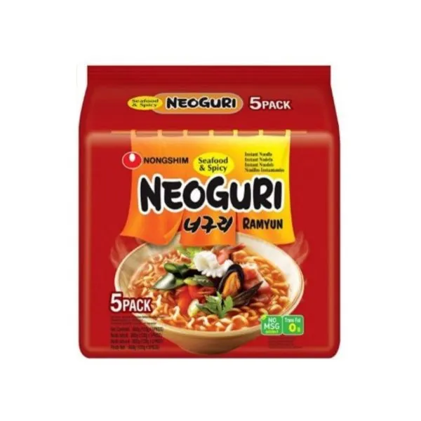 [GR-RAMEN-0104] NONGSHIM Neoguri Spicy Seafood Bundle 120G*5