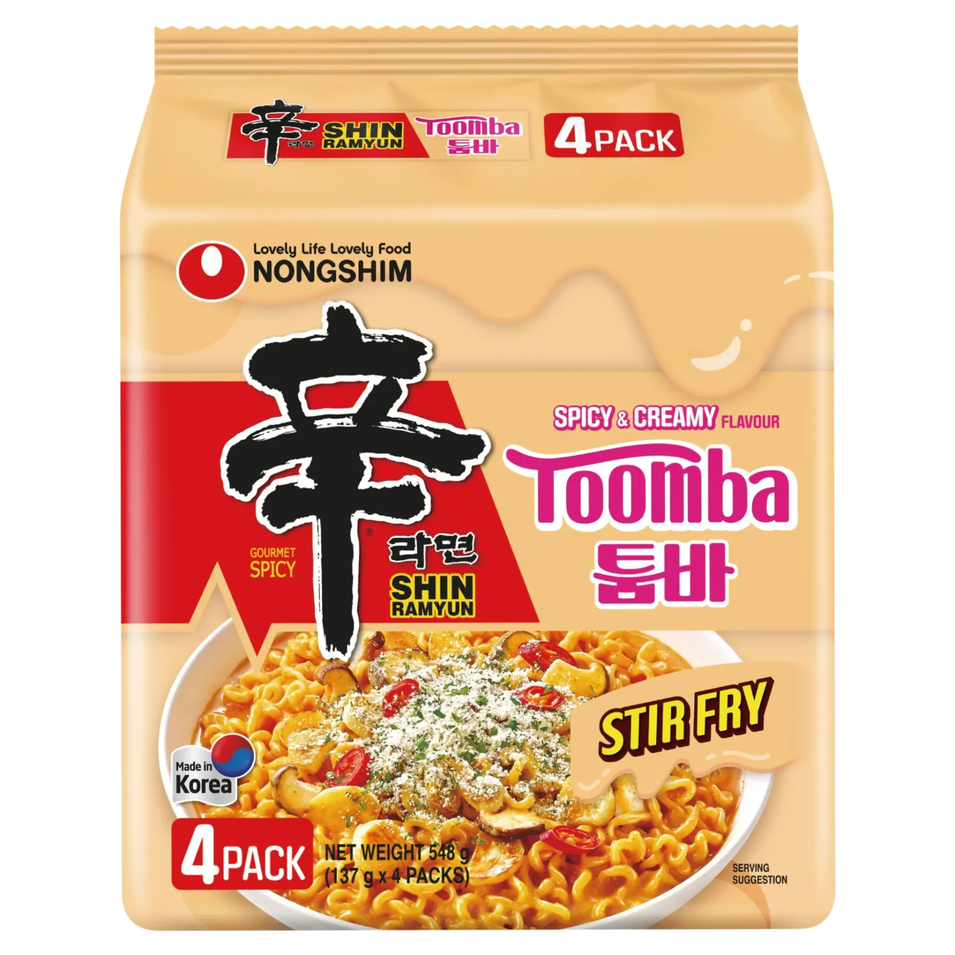 농심 신라면 툼바 볶음면 137G*5