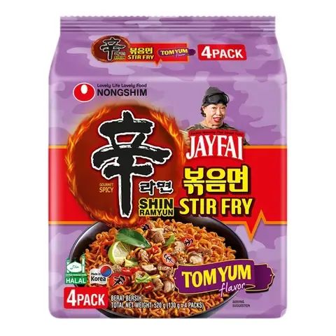 [GR-RAMEN-0107] NONGSHIM Shin Ramyun Stir Fry Tom Yum 130G*4
