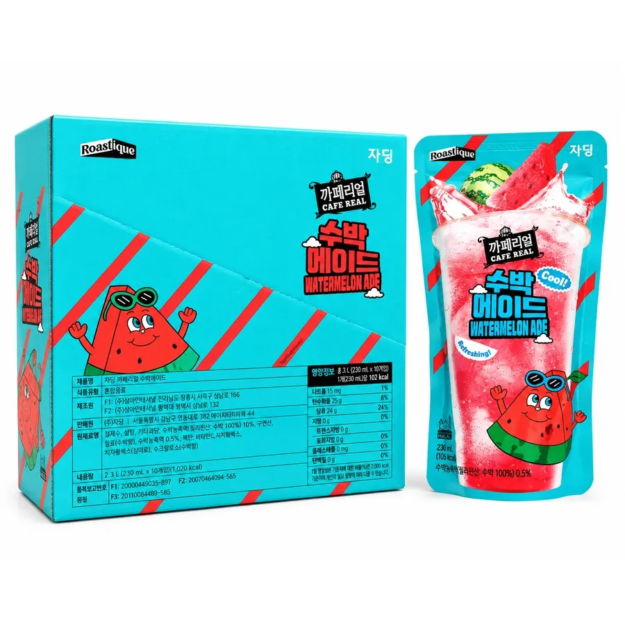 Jardin Café Real Watermelon Ade - 230ml x 10EA