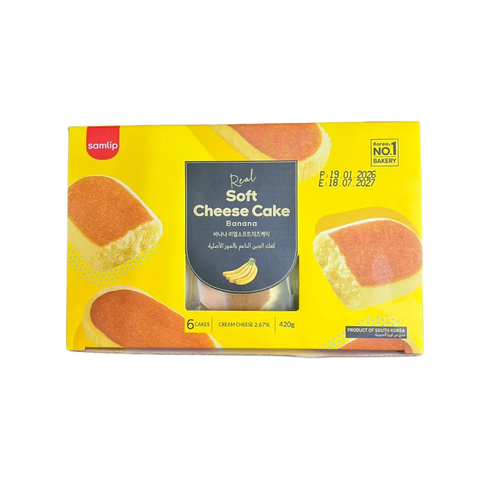 [8801068927085] SAMLIP Real Soft Cheesecake Banana 420g (70g x 6EA)